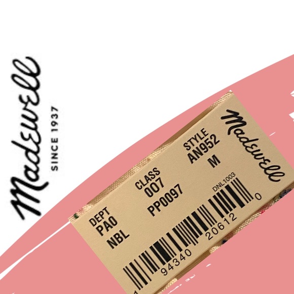 NWT/NIB MADEWELL ๐ฏ Cotton Floral Peasant Tant-Tie - Picture 11 of 13